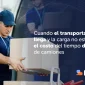 Transportador manipulando una caja mientras representa el costo del tiempo de espera de los camiones